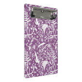 Botanische Paarse Modern Mini Klembord (Schuin)