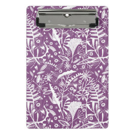 Botanische Paarse Modern Mini Klembord