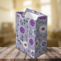 Botanische Paarse moderne wilde bloem