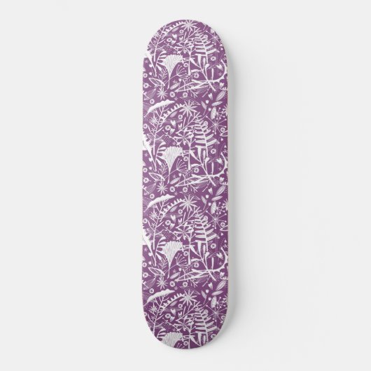 botanische Paarse olie Persoonlijk Skateboard (Voorkant)
