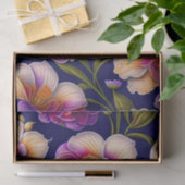 Botanische Paarse orchideeën Tissuepapier (Geschenk)