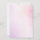 Botanische Paarse & Roze Bloemen Boho Baby shower Kaart (Achterkant)