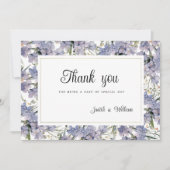 Botanische paarse sinaasappel roze gouden bloemen  kaart (Voorkant)