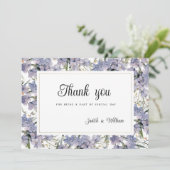 Botanische paarse sinaasappel roze gouden bloemen  kaart (Staand voorkant)