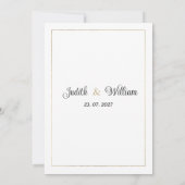 Botanische paarse sinaasappel roze gouden bloemen kaart (Achterkant)