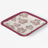 Botanische Paarse val laat ivoor  Papieren Bordje (Gebogen)