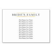 Botanische paarse violette bloem boeket bruiloft kaart (Achterkant)