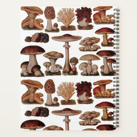 botanische paddenstoel uit het franse bos planner (Achterkant)