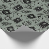 botanische paddenstoel van de heksentarot cadeaupapier (Hoek)