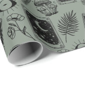 botanische paddenstoel van de heksentarot cadeaupapier (Rol Hoek)