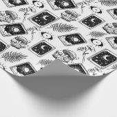 botanische paddenstoel van de heksentarot cadeaupapier (Hoek)