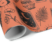 botanische paddenstoel van de heksentarot cadeaupapier (Rol Hoek)