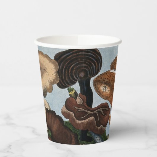 Botanische Paddenstoelen Papieren Bekers (Links)