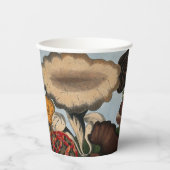 Botanische Paddenstoelen Papieren Bekers (Voorkant)