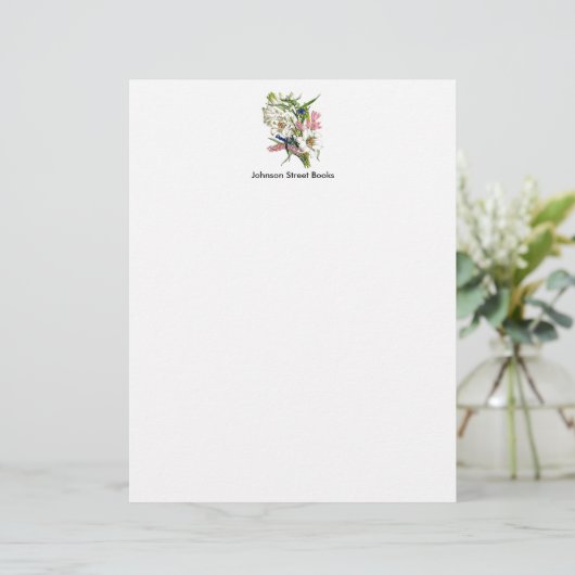  botanische pagina briefhoofd ontwerp (Staand voorkant)