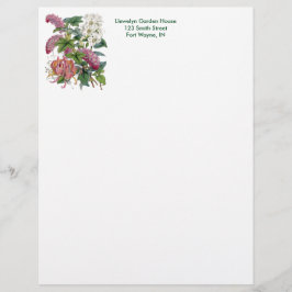  botanische pagina briefhoofd sjabloon