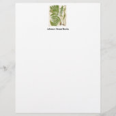  botanische pagina - Fern Persoonlijk Briefhoofd (Voorkant)