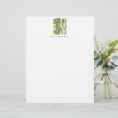 botanische pagina - Fern Persoonlijk Briefhoofd (Staand voorkant)