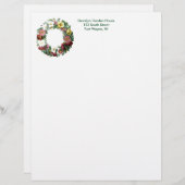  botanische pagina - Floral Wreate Custom Briefhoofd (Voorkant / Achterkant)