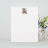 botanische pagina gepersonaliseerd briefhoofd (Staand voorkant)