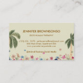 Botanische Palm Boho HOND MENS THERAPIE Visitekaartje (Achterkant)
