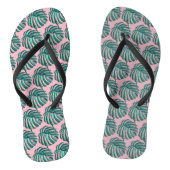 Botanische palmboom afdrukken teenslippers (Voetbed)