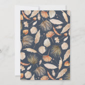 Botanische pampas grasgiraffe safari blauw kaart (Achterkant)