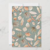 Botanische pampas grasgiraffe safari groenne i kaart (Achterkant)