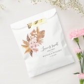 Botanische Pampas Grass Weddenschap Bedankt Bedankzakje (Gezegeld)