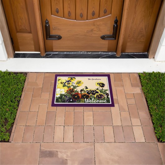 , Botanische Pansey Art Doormat Deurmat (Buiten)
