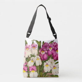 Botanische Pansy Orchid Flowers Floral Canvas tas