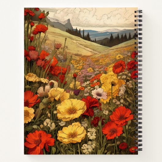  Botanische Papavers Samenstelling Notitieboek (Achterkant)