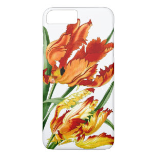 Botanische papegaai Tulip Floral Flower iPhone 7 H iPhone 8/7 Plus Hoesje