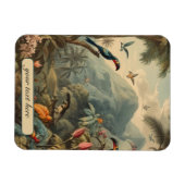  botanische papegaaien, aanpasbaar magneet (Horizontaal)