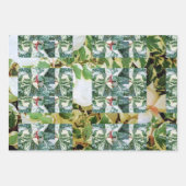 Botanische papierbladen voor cadeautjes inpakpapier vel (Voorkant 3)