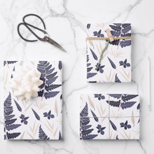 Botanische papierbladen voor het verpakken inpakpapier vel (Voorkant)