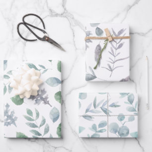 Botanische papiervaten met onmiddellijke verpakkin inpakpapier vel