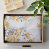 Botanische  paprika's tissuepapier (Geschenk)