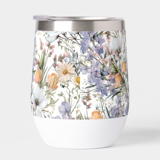 Botanische pastel kleuren wilde bloem zomer bloeme (Rechts)