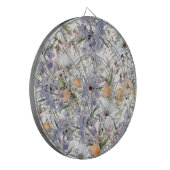Botanische pastel kleuren wilde bloem zomer bloeme dartbord (Voorkant Links)