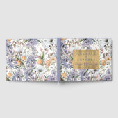 Botanische pastel kleuren wilde bloem zomer bloeme gastenboek (Volledig)