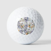 Botanische pastel kleuren wilde bloem zomer bloeme golfballen (Voorkant)