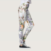 Botanische pastel kleuren wilde bloem zomer bloeme leggings (Rechts)