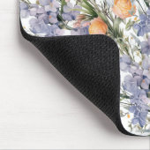 Botanische pastel kleuren wilde bloem zomer bloeme muismat (Hoek)