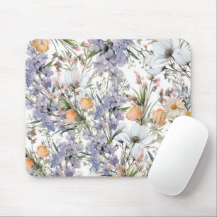 Botanische pastel kleuren wilde bloem zomer bloeme muismat