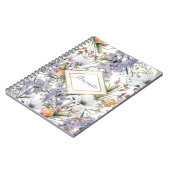 Botanische pastel kleuren wilde bloem zomer bloeme notitieboek (Linkerzijde)