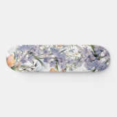 Botanische pastel kleuren wilde bloem zomer bloeme persoonlijk skateboard (Horizontaal)