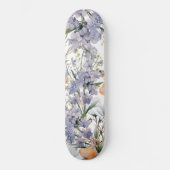 Botanische pastel kleuren wilde bloem zomer bloeme persoonlijk skateboard (Voorkant)