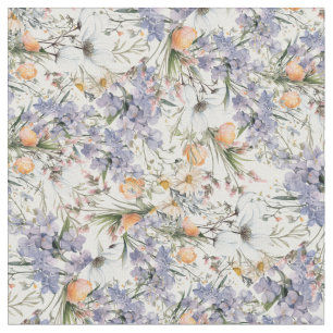 Botanische pastel kleuren wilde bloem zomer bloeme stof