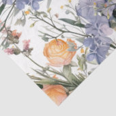 Botanische pastel kleuren wilde bloem zomer bloeme tissuepapier (Detail)